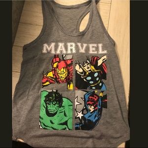 Marvel Avengers Racerback Tank Top ❤️💙💚🖤